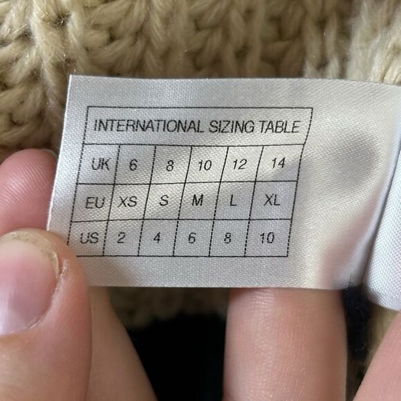 Essentiel Antwerp EAC Weyond Stripes Chunky Knit Rib Pullover Sweater Small US 4 - Picture 9 of 9